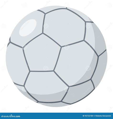 Futsal Ball Flat Icon Isolated On White Stock Vector Illustration Of