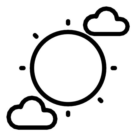 Weather Bright Cloudy Vector Svg Icon Svg Repo