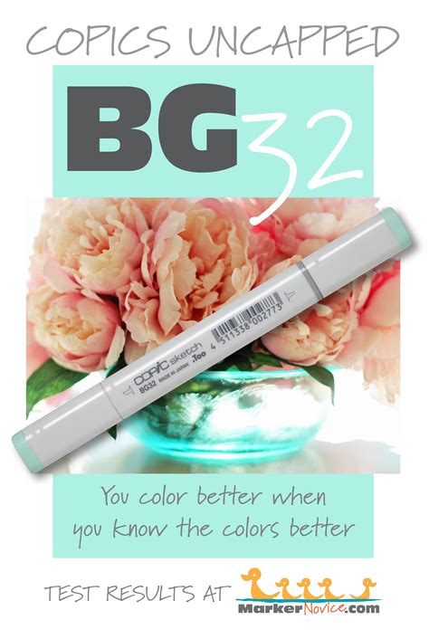 Bg15 Aqua Copics Uncapped Marker Swatch Ink Testing — Marker Novice