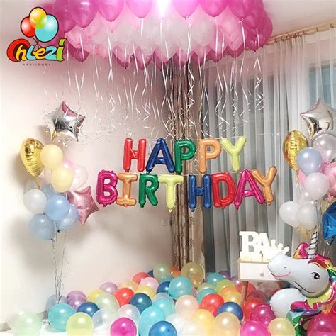 Paket Balon Dekorasi Hiasan Balon Ulang Tahun Happy Birthday Unicorn