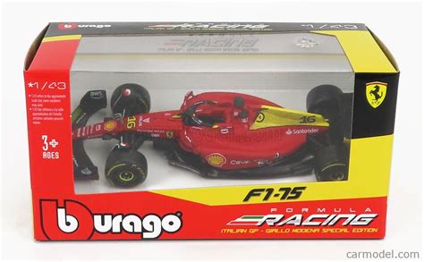 Burago Bu36832le Monza Масштаб 143 Ferrari F1 75 Scuderia Ferrari N