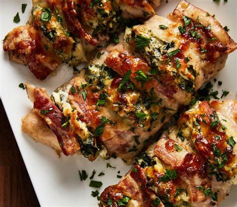 Bacon And Spinach Stuffed Chicken