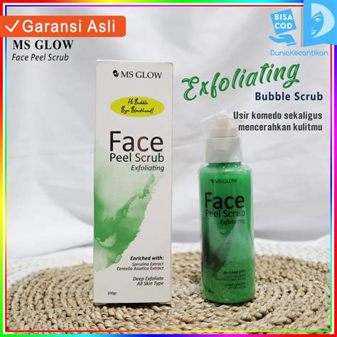 Jual MS Glow Face Peel Scrub MsGlow Face Scrub Peeling Scrub Wajah