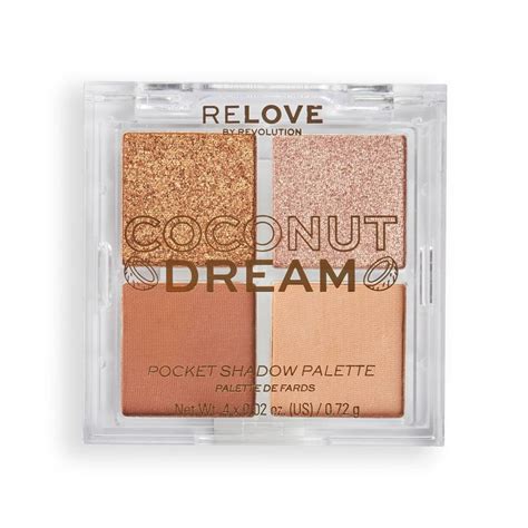 Paleta De Sombras Revolution Relove Pocket Palette Coconut Dream