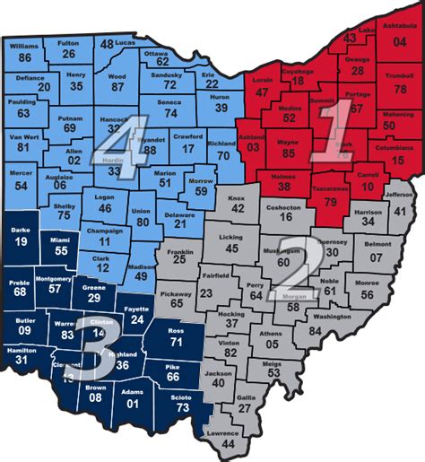 Ohio Map Regions