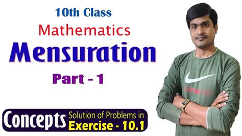 Mensuration I Part 1 I 10th Maths I Concepts And Problems In Exercise 101 I Ramesh Sir Maths