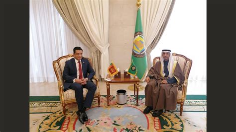 Minister Sabry Meets Gcc Secretary General Frontpage