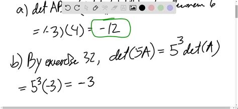 Let A And B Be Matrices With Det A And Det B Use