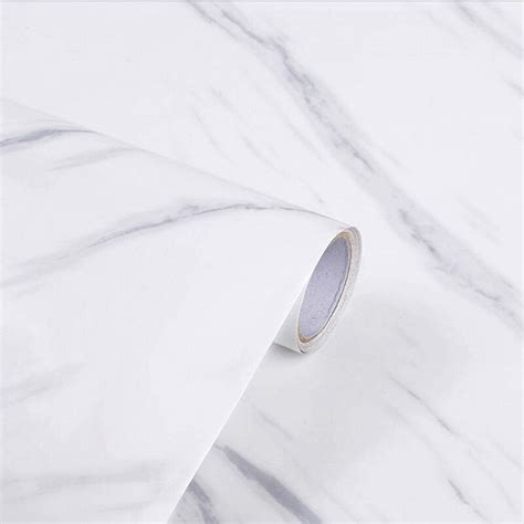 Marble Contact Paper Jazz White Marble Table Cover Waterproof