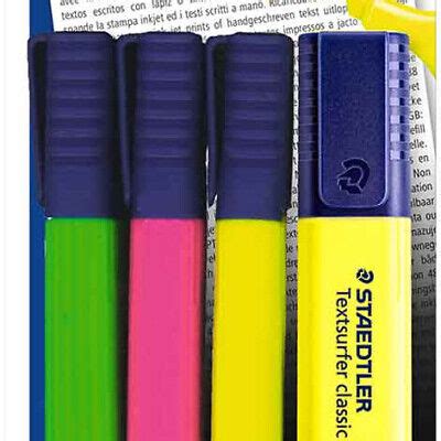 Staedtler Textsurfer Classic Highlighters Assorted Neon Colours Pack