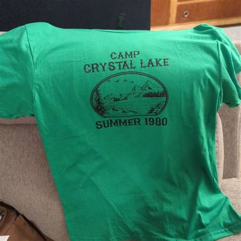 Camp Crystal Lake T Shirt Friday The 13th Vintage Jason Horror Movie