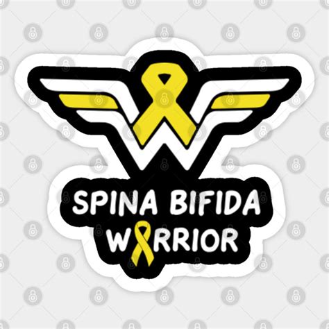 Spina Bifida Awareness Warrior Support Survivor Yellow Ribbon Gifts