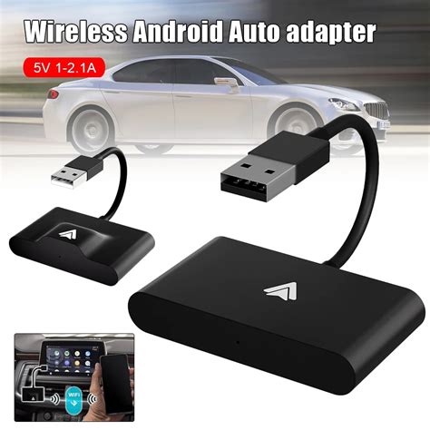 New Android Auto Wireless Adapter Plug And Play Wired To Wireless