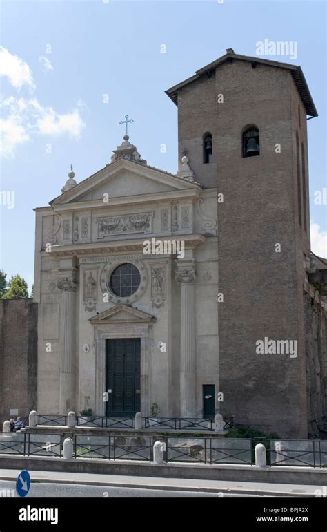 Basilica San Nicola In Carcere Rome Stock Photo Alamy