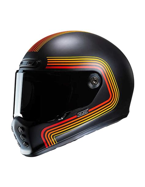 Casco Neo Retro Hjc V10 Foni En Negro