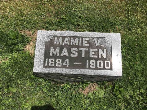 Mamie V Masten 1884 1900 Mémorial Find A Grave