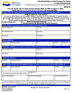 2021 2025 Form Canada RTB 33 British Columbia Fill Online Printable