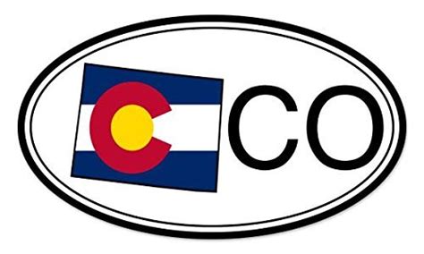 Colorado State Flag Oval Car Vinyl Sticker Select Size Ebay