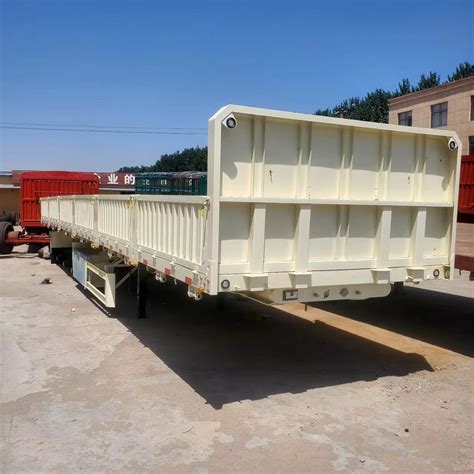 Heavy Duty Axles Lowboy Trailer Tons Lowbed Low Bed Truck