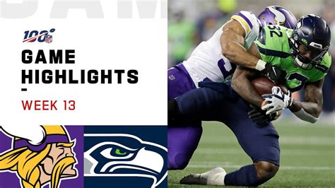 Vikings Vs Seahawks Week Highlights Nfl Youtube