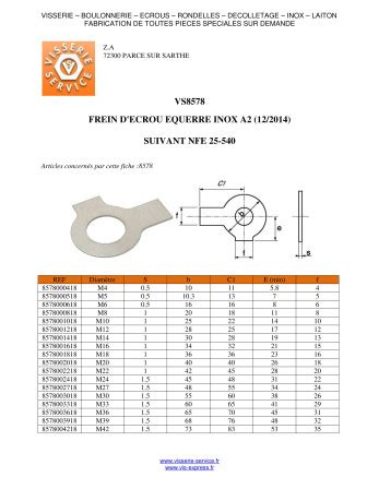 Frein D Crou Querres De Diam Tre M Inox A