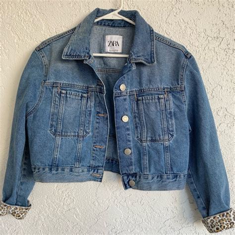 Zara Jackets Coats Zara Cropped Denim Jacket Poshmark