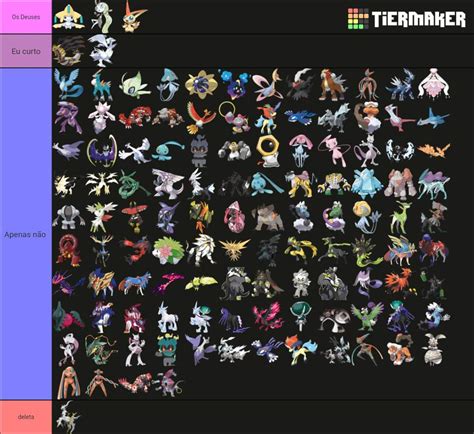 Tier List Definitiva De Lend Rios E M Ticos Pok Mon Amino Em