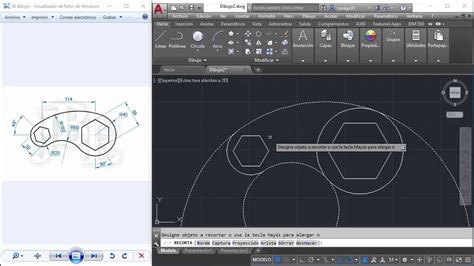 Dibujo Pieza Mecanica En Autocad Youtube