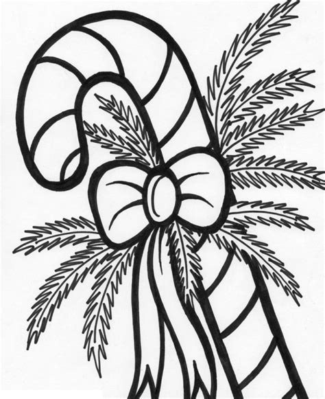 Free Printable Candy Cane Coloring Pages For Kids