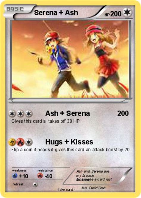 Pokémon Serena Ash - Ash + Serena - My Pokemon Card