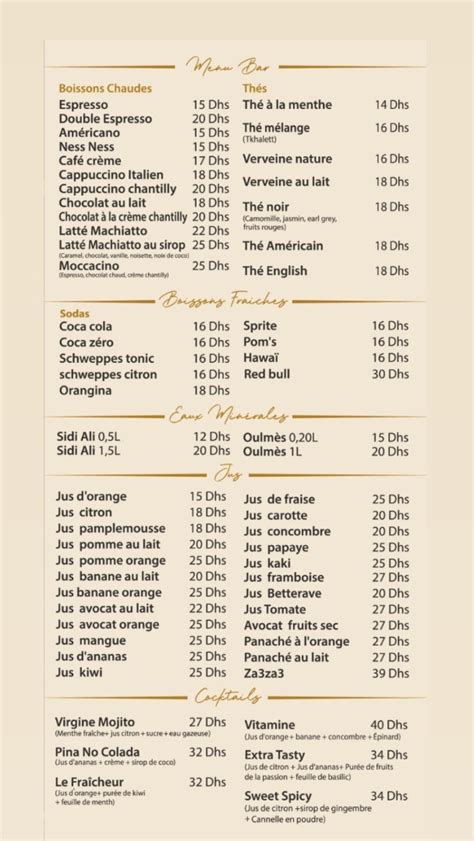 Menu Extratasty Marrakech Gu Liz Les Meilleurs Restaurants