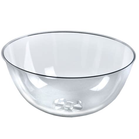 Azar Displays 700901 Clear Plastic Bowl 16 Diameter X 8 Deep