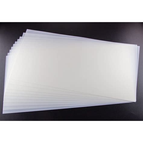 Buy Pcs Mil Blank Mylar Stencil Sheets X Inch Milky Translucent