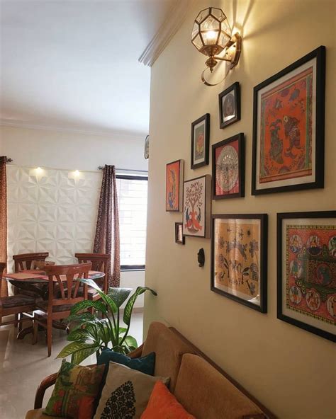 Indian Home, Indian Decor, Living room Decor, Gallery Wall, Handpainted ...