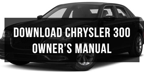 Chrysler 300 Owners Manual