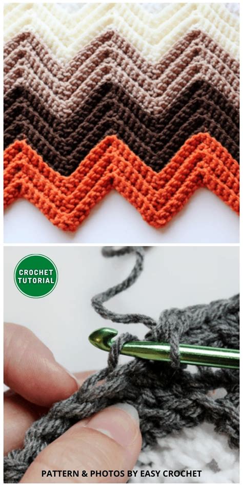 6 Crochet Chevron Stitch Tutorials For Beginners The Yarn Crew