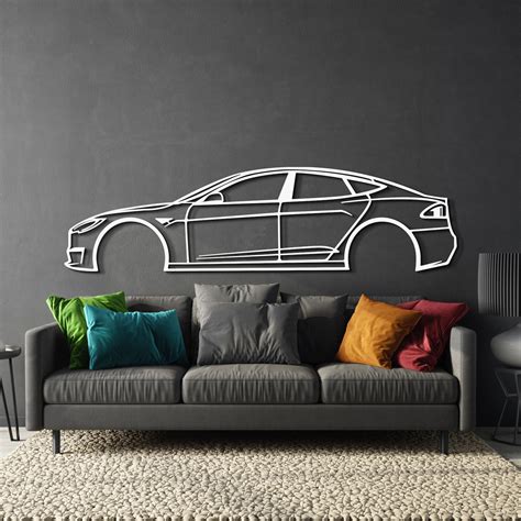 Car Metal Silhouette Wall Art Metal Wall Art Metal Wall Etsy