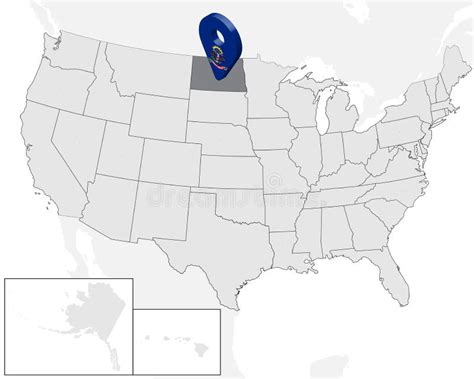 Location Map Of State North Dakota On Map Usa D State North Dakota