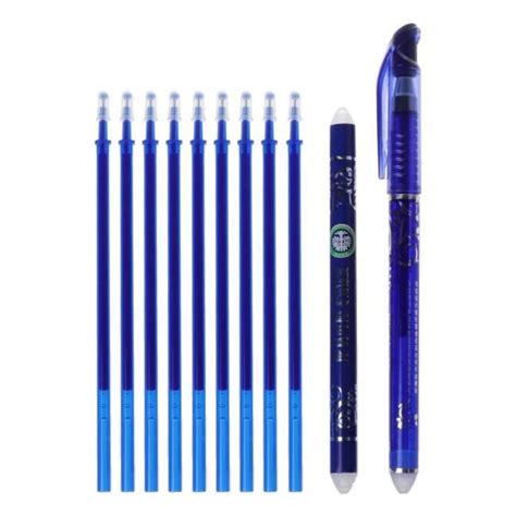 Pcs Stylo Effa Ables Recharges Bleu Stylos D Encre De Gel Effa Able