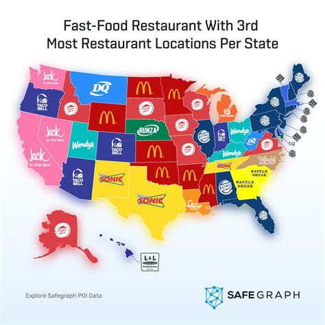 Fast Food Chains With The Most Locations Per State (#2 Most Popular ...