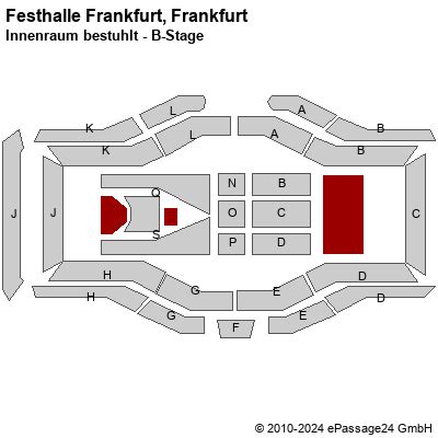 Festhalle Frankfurt Frankfurt Innenraum bestuhlt (FOS) Saalplan