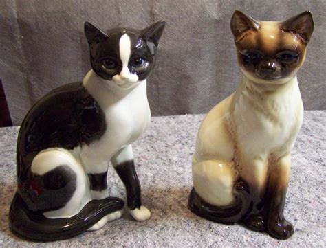 Goebel - set of 2 large porcelain cat figurines - Catawiki