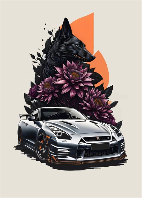 Wall Art Print Nissan Gtr Art Europosters