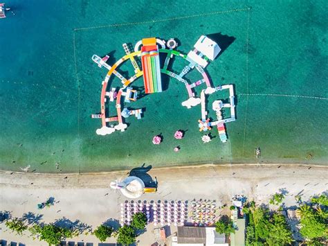 Inflatable Island Water Park Subic Bay Zambales Philippines Clark