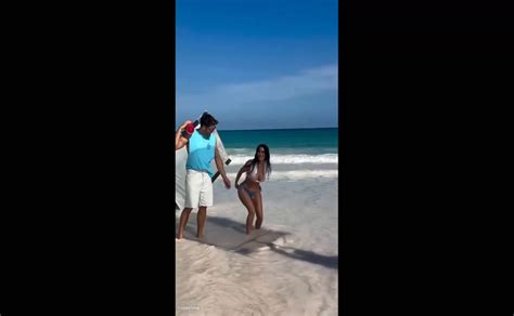 Kim Kardashian West Bikini Scene In Kim Kardashian Sexy Photos And Video Flaunting Her Seductive