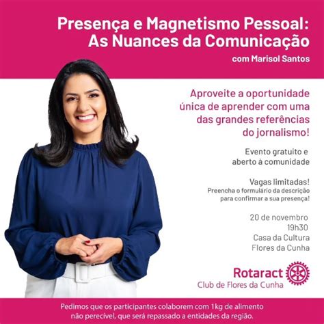 Rotaract Club Promove Palestra A Jornalista Marisol Santos