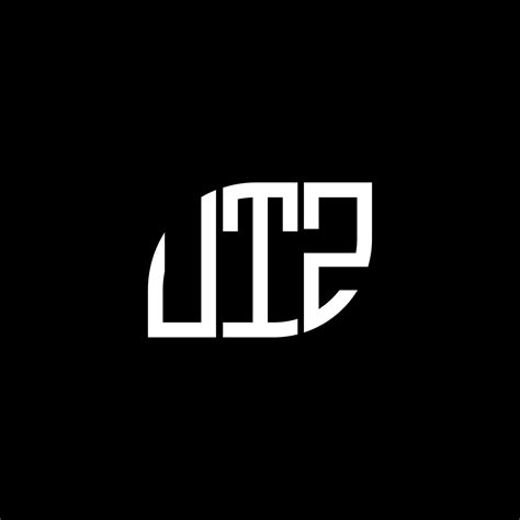 UTZ letter logo design on black background. UTZ creative initials letter logo concept. UTZ ...