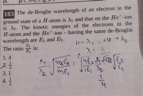 183 The de-Broglie wavelength of an electron in the ground state of a H-a..