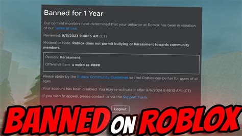 Guys Help 💔 Roblox Banned Me Youtube