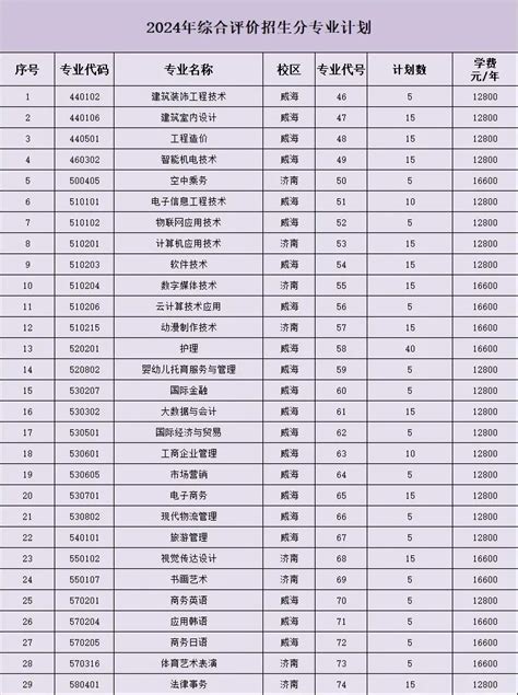 2024年山东外事职业大学单招综评招生简章有途教育